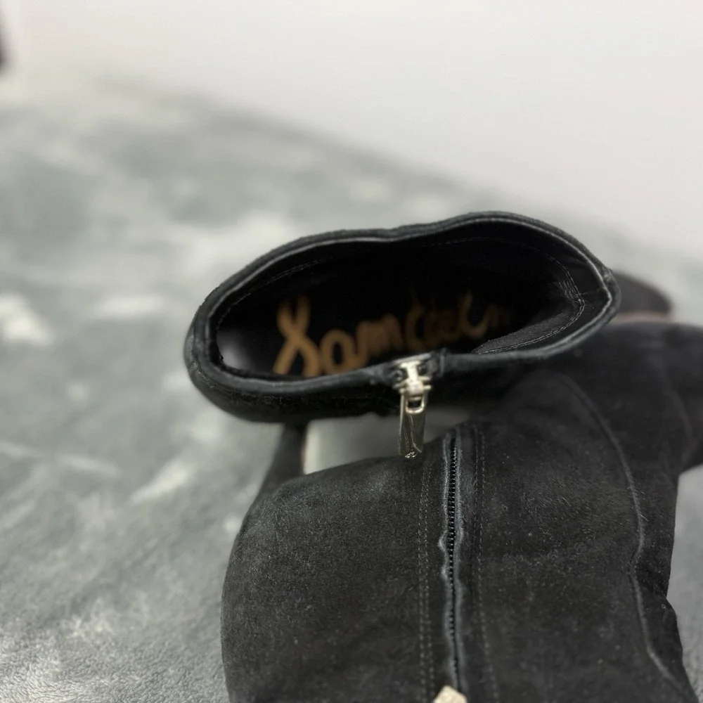 Sam Edelman Roden‎ Pointed Toe Women's Black  Suede Booties.  Size 7.5
